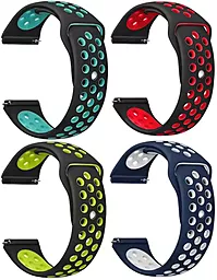 Набір змінних ремінців для розумного годинника 4 Colors Set Nike Style Becover для Amazfit Stratos 1/2/2S/3 /GTR 2/GTR 47mm/GTR Lite 47mm/Nexo/Pace (706545) Multicolor