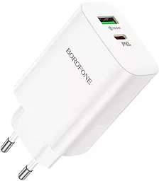 Сетевое зарядное устройство Borofone BN10 Sunlight 65w PD USB-C/USB-A ports fast charger white
