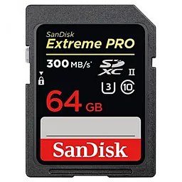 Карта памяти SanDisk SDXC 64GB Extreme Pro Сlass 10 UHS-II U3 (SDSDXPK-064G-GN4IN)