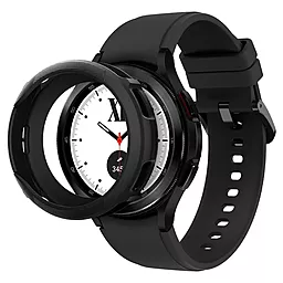 Чехол Spigen для Galaxy Watch 4 (42mm) - Liquid Air, Black (ACS03141)