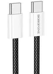 Кабель USB PD Borofone BX103 Original 60w 3a USB Type-C - Type-C cable black