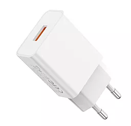 Сетевое зарядное устройство XO L127 18w QC3.0 home charger white