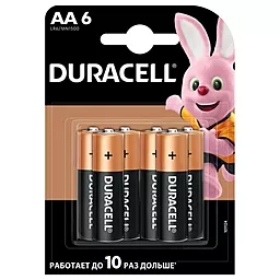 Батарейки Duracell Basic AA/LR06 BL 6шт 1.5 V