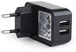 Сетевое зарядное устройство Energenie 2.1a 2xUSB-A ports charger black (EG-U2C2A-01)