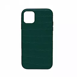 Чохол Apple Leather Case Full Crocodile for iPhone XR Green