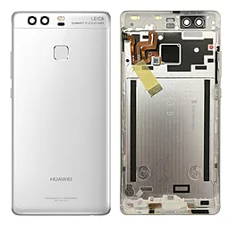 Задня кришка корпусу Huawei P9 EVA-L09 со сканером отпечатка пальца White
