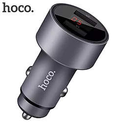 Автомобильное зарядное устройство Hoco Z9 2.1a 2xUSB-A ports car charger grey