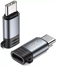 Адаптер-переходник XO NB263-A M-F USB Type-C -> Lightning - 27W Grey