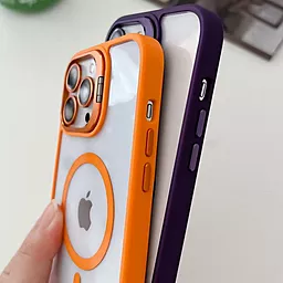 Чехол 1TOUCH Bracket Clear Camera Lens with MagSafe для Apple iPhone 13 Pro Max Deep Purple - миниатюра 2