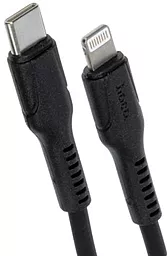 Кабель USB PD Hoco DX21 Silicone 20W USB Type-C - Lightning Cable Black