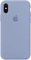 Чохол Silicone Case Full для Apple iPhone X, iPhone XS Lilac - фото Чохол Silicone Case Full для Apple iPhone X, iPhone XS Lilac