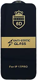 Захисне скло 1TOUCH 6D Anti-static для Apple iPhone 17 Pro (без упаковки) Black - фото Захисне скло 1TOUCH 6D Anti-static для Apple iPhone 17 Pro (без упаковки) Black