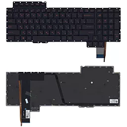 Клавіатура для ноутбуку Asus ROG G752 з підсвіченням Black