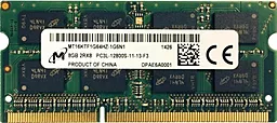 Оперативна пам'ять для ноутбука Micron 8GB SO-DIMM DDR3L 1600MHz (MT16KTF1G64HZ-1G6N1_)