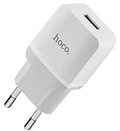 Мережевий зарядний пристрій Hoco C22A 2.4a home charger white