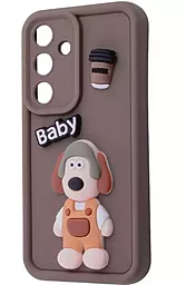 Чехол Pretty Things Case для Samsung Galaxy S24 Plus brown/baby