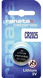 Батарейки Renata CR2025 1 шт. 3 V
