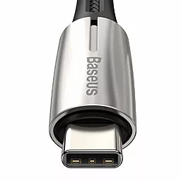 Кабель USB Baseus Water Drop-Shaped Lamp 2M USB Type-C Cable Black (CATSD-K01) - миниатюра 2