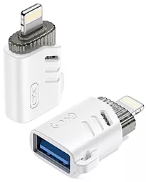 OTG-переходник XO NB256A M-F Lightning -> USB-A White