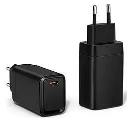 Сетевое зарядное устройство 4U GaN 65W USB-C fast charger black (YD-65DC1) - фото Сетевое зарядное устройство 4U GaN 65W USB-C fast charger black (YD-65DC1)