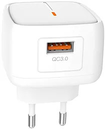 Мережевий зарядний пристрій XO L59 18w QC3.0 home charger white
