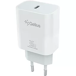 Сетевое зарядное устройство Gelius GP-HC054 35w PPS PD USB-C ports charger white