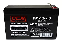 Аккумуляторная батарея Powercom 12V 7Ah AGM (PM-12-7)