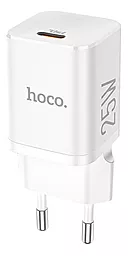 Мережевий зарядний пристрій з швидкою зарядкою Hoco N19 25w PD USB-C fast charger white