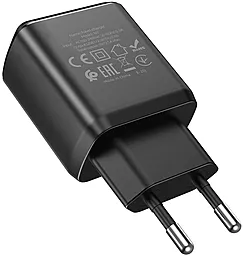 Сетевое зарядное устройство Hoco N7 2.1a 2xUSB-A ports charger + micro USB cable black - миниатюра 7