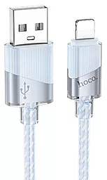 USB Кабель Hoco U132 12w 2.4a Lightning cable sky blue