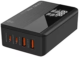 Сетевое зарядное устройство LDNio A4809C 100w GaN PD 2xUSB-C/2xUSB-C ports fast charger black