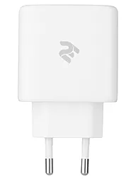 Сетевое зарядное устройство 2E 65w GaN PD 2xUSB-C/USB-A ports fast charger white (2E-WC3USB65W-W)