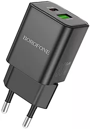 Сетевое зарядное устройство Borofone BN14 Royal GaN 30w USB-C/USB-A ports charger black