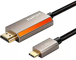 Відеокабель PowerPlant USB Type-C - HDMI v2.1 8k 60hz 2m black (CA914258)