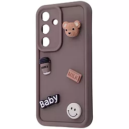 Чехол Pretty Things Case для Samsung Galaxy S24 Plus brown/bear