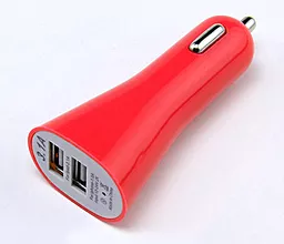 Автомобільний зарядний пристрій Siyoteam 2.1a 2xUSB-A ports car charger red