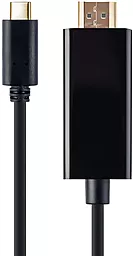 Відеокабель Cablexpert USB Type-C - HDMI v1.4 4k 30hz 2m black (A-CM-HDMIM-01)