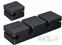 Органайзер для кабелей Ugreen LP208 Cable Holder Clips 2 Pack Black
