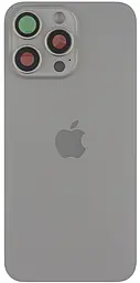 Задня кришка корпусу Apple iPhone 15 Pro Max з корпусною рамкою та бездротовою зарядкою (без шлейфу), Original Natural Titanium - фото Задня кришка корпусу Apple iPhone 15 Pro Max з корпусною рамкою та бездротовою зарядкою (без шлейфу), Original Natural Titanium