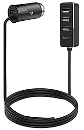 Автомобильное зарядное устройство Hoco Z17B 22w 4xUSB-A ports car charger black