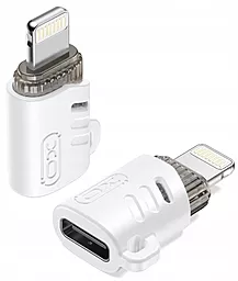 Адаптер-переходник XO NB256E M-F Lightning -> USB Type-C White