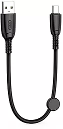 Кабель USB XO NB247 Suluo Series 6a 0.25m USB Type-C cable black