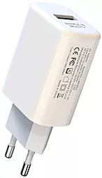 Сетевое зарядное устройство XO L85D 18w QC3.0 home charger white