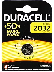 Батарейки Duracell DCR2032 1шт 3 V