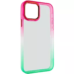 Чохол Epik TPU+PC Fresh sip series для Apple iPhone 13 Light Green / Pink