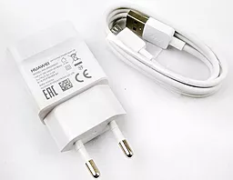Мережевий зарядний пристрій Huawei 2a home charger + micro USB cable white