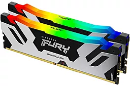 Оперативная память Kingston Fury 32 GB (2x16GB) DDR5 7600 MHz Renegade Silver/Black RGB (KF576C38RSAK2-32)