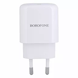 Сетевое зарядное устройство Borofone BN3 Premium PD 20w USB-C home charger white