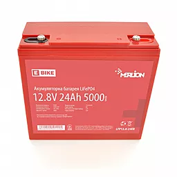 Аккумуляторная батарея Merlion LiFePO4 12.8V 24AH (166x77x167) для электротранспорта 5000 циклов (LFP12.8-24EB)