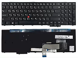 Клавіатура для ноутбуку Lenovo ThinkPad Edge E531 E540 T540P з вказівником Point Stick чорна